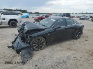 2024 Lexus IS 350 F Sport with VIN JTHGZ1B26R5077771, listed as a Copart auction lot 57396885 with 16,162 mi miles and Salvage title. Bid and sale history available at DreamBid. Image 1.