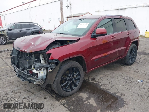 2018 Jeep Grand Cherokee Laredo E with VIN 1C4RJFAG6JC256341, listed as a IAAI auction lot 41635752 with 52,184 mi miles and . Bid and sale history available at DreamBid. Image 18.