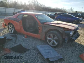 2010 Dodge Challenger SRT-8 with VIN 2B3CJ7DW8AH308873, listed as a Copart auction lot 88857005 with 162,537 mi miles and Salvage title. Bid and sale history available at DreamBid. Image 4.