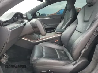 2021 Tesla Model S Long Range with VIN 5YJSA1E51MF453924, listed as a Copart auction lot 53486495 with 48,599 mi miles and Salvage title. Bid and sale history available at DreamBid. Image 7.