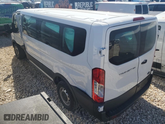 2024 Ford Transit Passenger XL with VIN 1FBAX2Y8XRKB30153, listed as a Copart auction lot 44428625 with 1,382 mi miles and Salvage Title. Bid and sale history available at carsss.com. Image 2.