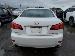 2008 Lexus IS 250 with VIN JTHCK262982027157, listed as a Copart auction lot 51836745 with 153,983 mi miles and Salvage Title. Bid and sale history available at carsss.com. Image 6.