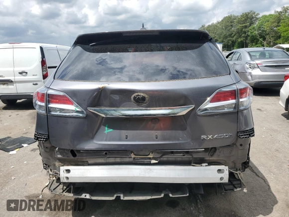 2013 Lexus RX 450h with VIN JTJZB1BA5D2009443, listed as a Copart auction lot 54209145 with 147,308 mi miles and Salvage title. Bid and sale history available at DreamBid. Image 6.