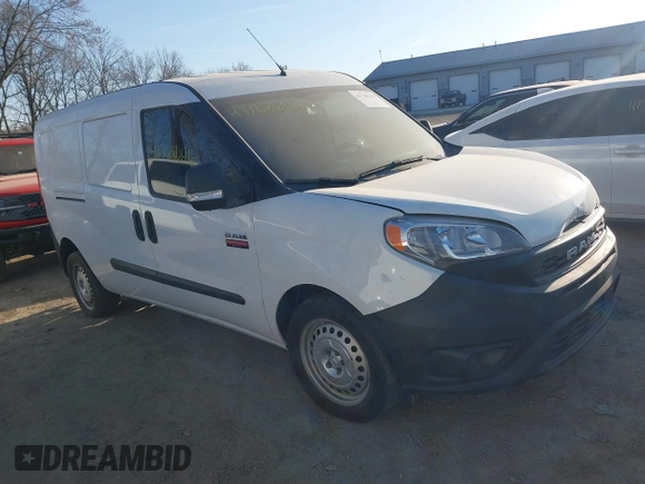 2019 Ram ProMaster City Cargo Tradesman z VIN ZFBHRFAB8K6L98752, wystawiony jako IAAI lot #41768646 z przebiegiem 142 970 mil mil oraz . Historia ofert i sprzedaży dostępna na DreamBid. Obrazek 1.