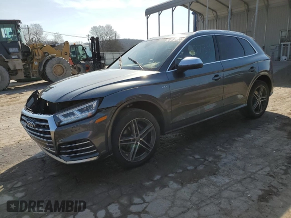 2018 Audi SQ5 Premium Plus with VIN WA1A4AFY9J2009677, listed as a Copart auction lot 44197324 with 40,739 mi miles and . Bid and sale history available at DreamBid. Image 1.