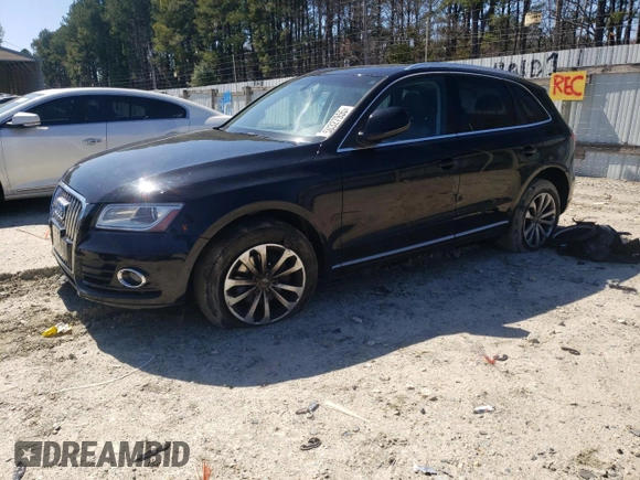 2014 Audi Q5 Premium Plus with VIN WA1LFAFP9EA054480, listed as a Copart auction lot 50327955 with 0 mi miles and Salvage Title. Bid and sale history available at carsss.com. Image 1.