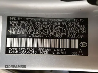 2016 Scion iM with VIN JTNKARJE5GJ515953, listed as a Copart auction lot 45211585 with 171,600 mi miles and Salvage Title. Bid and sale history available at DreamBid. Image 13.