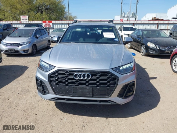 2025 Audi Q5 S line Premium with VIN WA1GAAFY0S2026775, listed as a IAAI auction lot 41866254 with 8,730 mi miles. Bid and sale history available at carsss.com. Image 12.