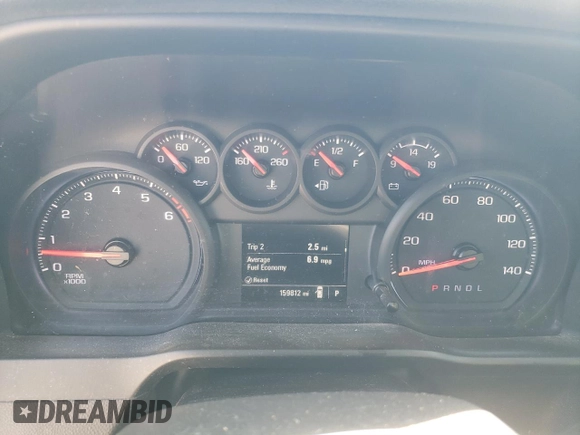 2020 Chevrolet Silverado 1500 Work Truck with VIN 3GCNWAEH0LG137495, listed as a Copart auction lot 46846575 with 159,812 mi miles and Clean Title. Bid and sale history available at DreamBid. Image 9.