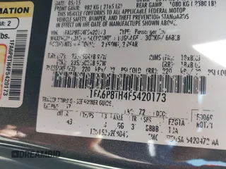 2015 Ford Mustang EcoBoost z VIN 1FA6P8TH4F5420173, wystawiony jako IAAI lot #42236518 z przebiegiem Nie podano mil oraz . Historia ofert i sprzedaży dostępna na DreamBid. Obrazek 9.