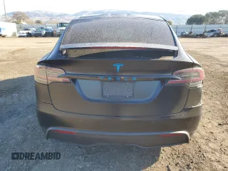 2022 Tesla Model X with VIN 7SAXCAE54NF359461, listed as a Copart auction lot 46868045 with 0 mi miles and Salvage Title. Bid and sale history available at carsss.com. Image 6.