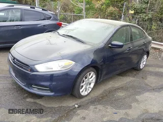 2013 Dodge Dart SXT with VIN 1C3CDFBAXDD157886, listed as a IAAI auction lot 41971355 with 205,275 mi miles. Bid and sale history available at carsss.com. Image 2.