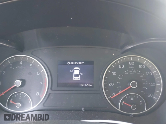 2019 Kia Optima LX with VIN 5XXGT4L32KG324877, listed as a IAAI auction lot 41713482 with 160,178 mi miles. Bid and sale history available at carsss.com. Image 7.