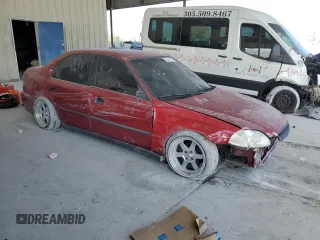1998 Honda Civic LX with VIN 1HGEJ6676WL018876, listed as a Copart auction lot 55343785 with 167,876 mi miles and Salvage Title. Bid and sale history available at DreamBid. Image 4.