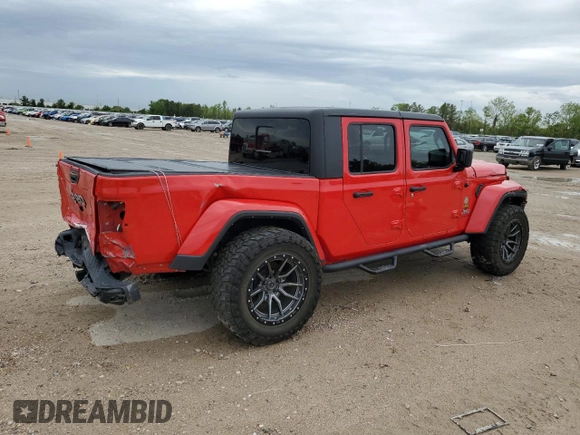 2022 Jeep Gladiator High Altitude with VIN 1C6HJTFG2NL135841, listed as a Copart auction lot 50785915 with 35,309 mi miles and Salvage title. Bid and sale history available at DreamBid. Image 3.