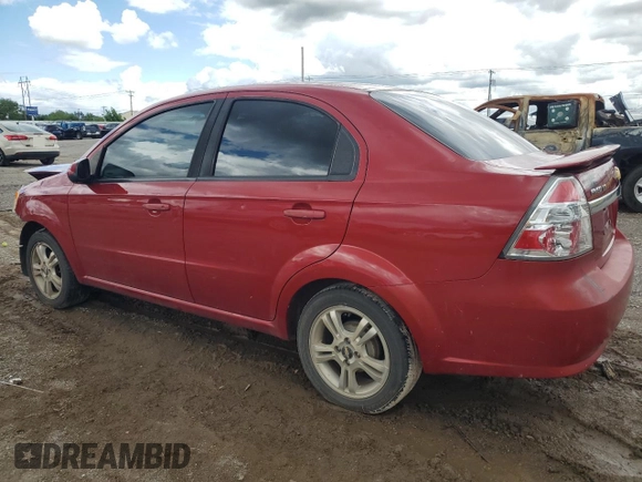 2011 Chevrolet Aveo 2LT with VIN KL1TG5DE5BB120676, listed as a Copart auction lot 55781815 with Not provided miles and Salvage title. Bid and sale history available at DreamBid. Image 2.