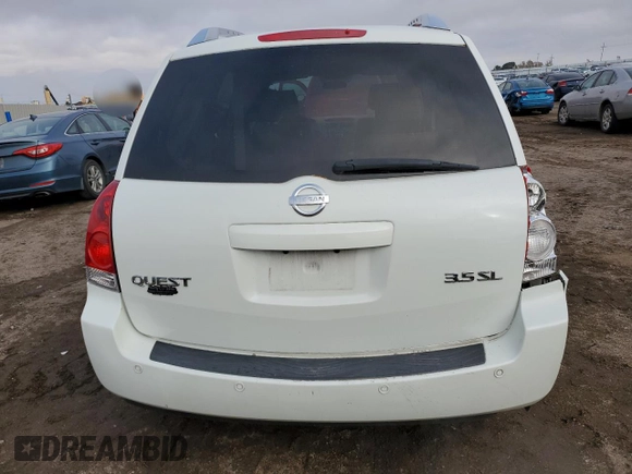 2007 Nissan Quest S with VIN 5N1BV28U17N112019, listed as a Copart auction lot 79575654 with 173,472 mi miles and Clean Title. Bid and sale history available at carsss.com. Image 6.