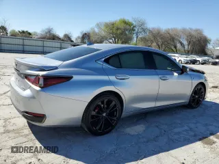 2022 Lexus ES 300h F Sport with VIN 58AGA1C1XNU015664, listed as a Copart auction lot 48647905 with 24,173 mi miles and Salvage title. Bid and sale history available at DreamBid. Image 3.