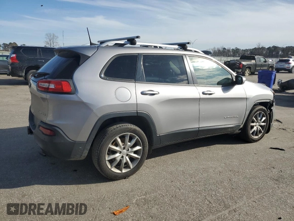 2018 Jeep Cherokee Limited with VIN 1C4PJLDXXJD558601, listed as a Copart auction lot 45552205 with 151,664 mi miles and Salvage title. Bid and sale history available at DreamBid. Image 3.