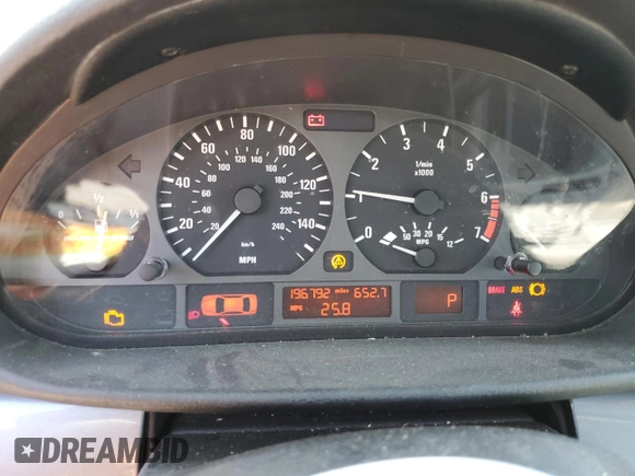 1999 BMW 3 Series 323i z VIN WBAAM3336XCA85368, wystawiony jako Copart lot #45097255 z przebiegiem 196 792 mil mil oraz Czysty tytuł • Clean title. Historia ofert i sprzedaży dostępna na DreamBid. Obrazek 9.