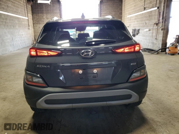 2023 Hyundai Kona SEL with VIN KM8K3CAB1PU983870, listed as a Copart auction lot 54140665 with 9,518 mi miles and Salvage Title. Bid and sale history available at DreamBid. Image 6.