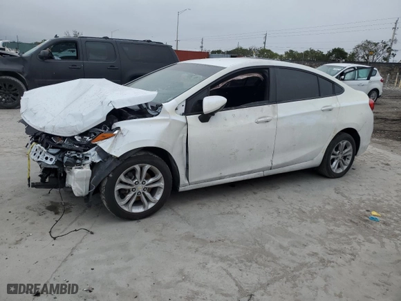 2019 Chevrolet Cruze LS with VIN 1G1BC5SM5K7108503, listed as a Copart auction lot 41955515 with 0 mi miles and Non Repairable. Bid and sale history available at carsss.com. Image 1.