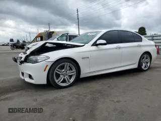 2014 BMW 5 Series 535d with VIN WBAXA5C58ED690402, listed as a Copart auction lot 48124575 with 153,702 mi miles and Salvage Title. Bid and sale history available at DreamBid. Image 1.