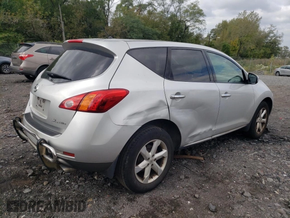 2009 Nissan Murano LE with VIN JN8AZ18W29W126125, listed as a Copart auction lot 74072504 with 167,396 mi miles and Salvage Title. Bid and sale history available at carsss.com. Image 3.