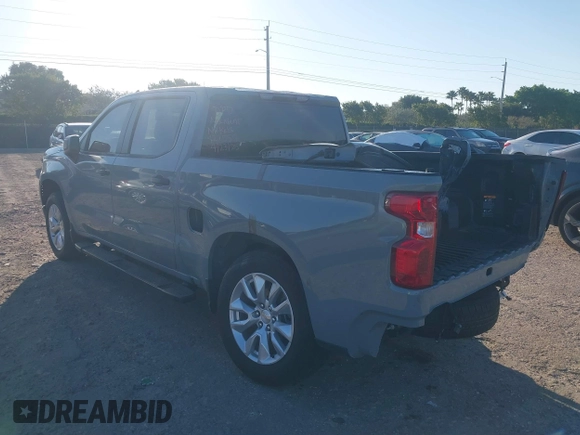 2024 Chevrolet Silverado 1500 Custom with VIN 3GCPABEK5RG427555, listed as a IAAI auction lot 41783357 with 5,921 mi miles and . Bid and sale history available at DreamBid. Image 3.