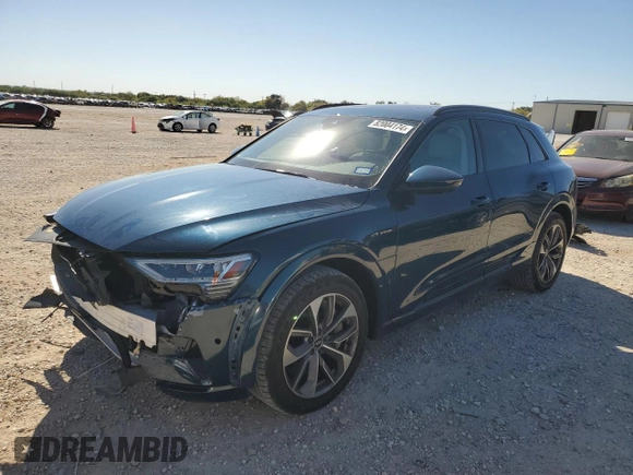 2021 Audi e-tron Premium Plus with VIN WA1LAAGE3MB016151, listed as a Copart auction lot 82004174 with 17,218 mi miles and Clean Title. Bid and sale history available at DreamBid. Image 1.