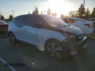 2019 BMW i3 with VIN WBY8P2C55KVE41549, listed as a Copart auction lot 87965355 with 91,312 mi miles and Salvage Title. Bid and sale history available at carsss.com. Image 4.