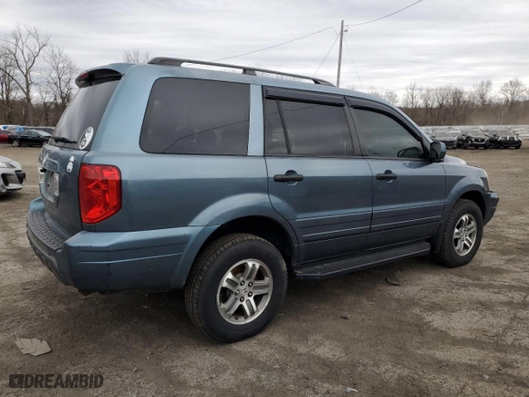 2005 Honda Pilot EX-L with NAVI with VIN 2HKYF18765H502546, listed as a Copart auction lot 48708755 with 186,164 mi miles and Salvage Title. Bid and sale history available at carsss.com. Image 3.
