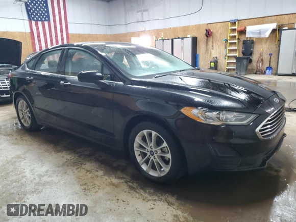 2020 Ford Fusion SE with VIN 3FA6P0HD2LR179956, listed as a Copart auction lot 53615335 with 42,043 mi miles and Salvage Title. Bid and sale history available at carsss.com. Image 4.