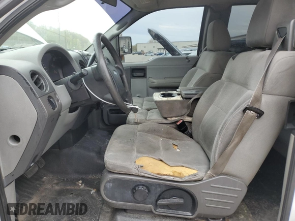 2005 Ford F-150 STX with VIN 1FTRX12W45NA13550, listed as a Copart auction lot 53623105 with 283,351 mi miles and Salvage title. Bid and sale history available at DreamBid. Image 7.