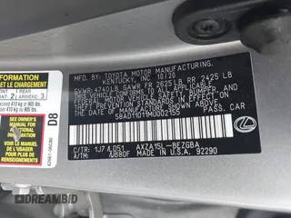 2021 Lexus ES 250 z VIN 58AD11D11MU002155, wystawiony jako IAAI lot #42186499 z przebiegiem 49 539 mil mil oraz . Historia ofert i sprzedaży dostępna na DreamBid. Obrazek 9.