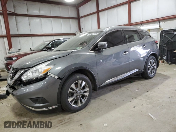 2017 Nissan Murano SL with VIN 5N1AZ2MH9HN184774, listed as a Copart auction lot 47986105 with 153,228 mi miles and Salvage Title. Bid and sale history available at DreamBid. Image 1.