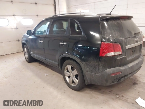2013 Kia Sorento EX with VIN 5XYKUDA63DG410184, listed as a IAAI auction lot 41416399 with 214,623 mi miles. Bid and sale history available at carsss.com. Image 3.