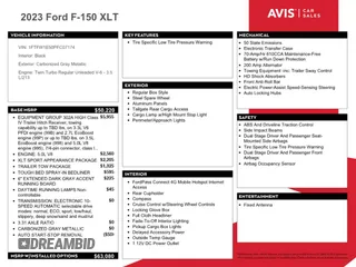 2023 Ford F-150 XL with VIN 1FTFW1E50PFC07174, listed as a Copart auction lot 54846365 with 36,223 mi miles and Non Repairable. Bid and sale history available at carsss.com. Image 12.