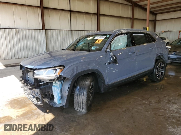 2021 Volkswagen Atlas SEL Premium with VIN 1V2TE2CA9MC235207, listed as a Copart auction lot 53188515 with Not provided miles and Salvage title. Bid and sale history available at DreamBid. Image 1.