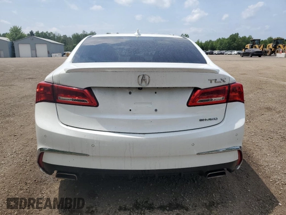 2018 Acura TLX Advance with VIN 19UUB3F79JA800276, listed as a Copart auction lot 61400645 with Not provided miles and Clean title. Bid and sale history available at DreamBid. Image 6.