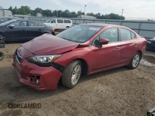 2018 Subaru Impreza Premium with VIN 4S3GKAD60J3600627, listed as a Copart auction lot 59712805 with 105,977 mi miles and Salvage title. Bid and sale history available at DreamBid. Image 1.