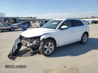 2018 Audi Q5 Premium Plus z VIN WA1BNAFY8J2093802, wystawiony jako Copart lot #45746005 z przebiegiem 77 969 mil mil oraz Szkoda całkowita • Salvage title. Historia ofert i sprzedaży dostępna na DreamBid. Obrazek 1.
