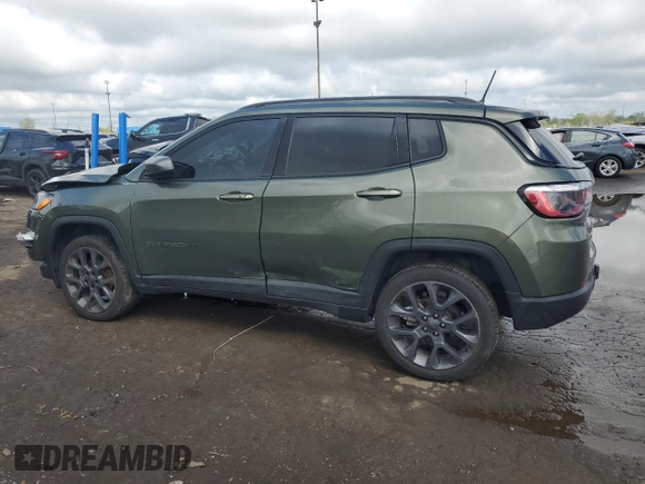 2021 Jeep Compass 80th Anniversary с VIN 3C4NJDEB7MT591859, выставлен на аукционе Copart как лот 55968415 с пробегом 78 015 миль миль и Списание • Salvage title. История ставок и продаж доступна на DreamBid. Изображение 2.
