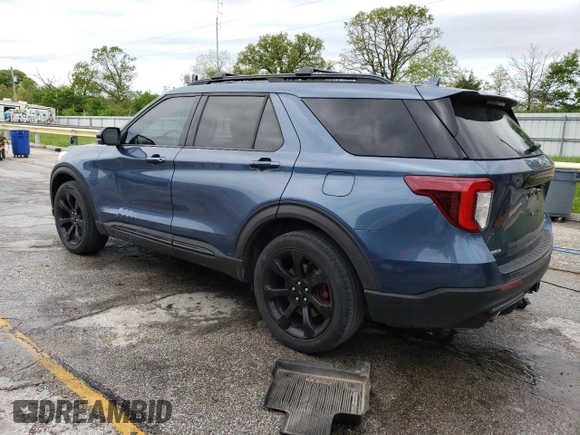 2020 Ford Explorer ST with VIN 1FM5K8GCXLGA07009, listed as a Copart auction lot 55667345 with 85,069 mi miles and Clean Title. Bid and sale history available at carsss.com. Image 2.
