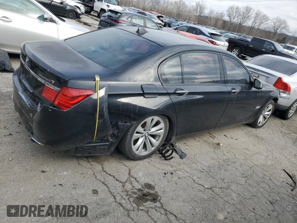 2012 BMW 7 Series with VIN WBAKX8C57CC198473, listed as a Copart auction lot 41858265 with 86,741 mi miles and Salvage title. Bid and sale history available at DreamBid. Image 3.