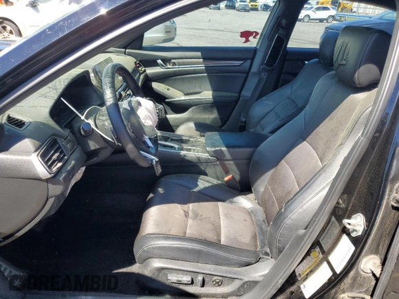 2018 Honda Accord Sedan Sport 1.5T with VIN 1HGCV1F37JA020460, listed as a Copart auction lot 49232435 with 163,570 mi miles and Salvage Title. Bid and sale history available at carsss.com. Image 7.