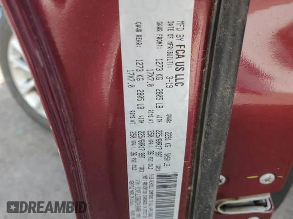 2019 Jeep Cherokee Latitude с VIN 1C4PJLCB6KD416480, выставлен на аукционе Copart как лот 60471315 с пробегом 115 657 миль миль и Списание • Salvage title. История ставок и продаж доступна на DreamBid. Изображение 13.