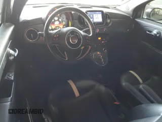 2017 FIAT 500e with VIN 3C3CFFGE0HT625145, listed as a Copart auction lot 88470145 with 43,598 mi miles and Salvage Title. Bid and sale history available at carsss.com. Image 8.
