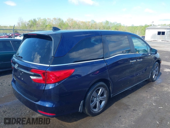 2022 Honda Odyssey EX with VIN 5FNRL6H56NB048063, listed as a IAAI auction lot 41972411 with 19,973 mi miles and . Bid and sale history available at DreamBid. Image 4.