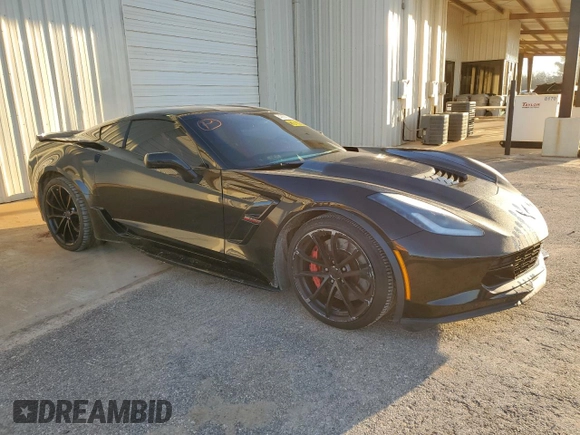 2019 Chevrolet Corvette Grand Sport 1LT with VIN 1G1YW2D76K5120176, listed as a Copart auction lot 42632144 with 54,099 mi miles and Clean title. Bid and sale history available at DreamBid. Image 4.
